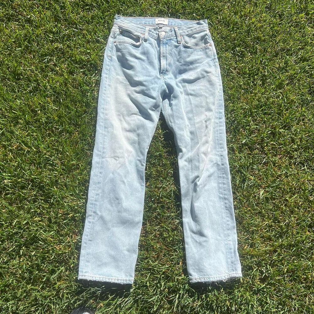 Agolde slim straight women’s jeans light wash size 26